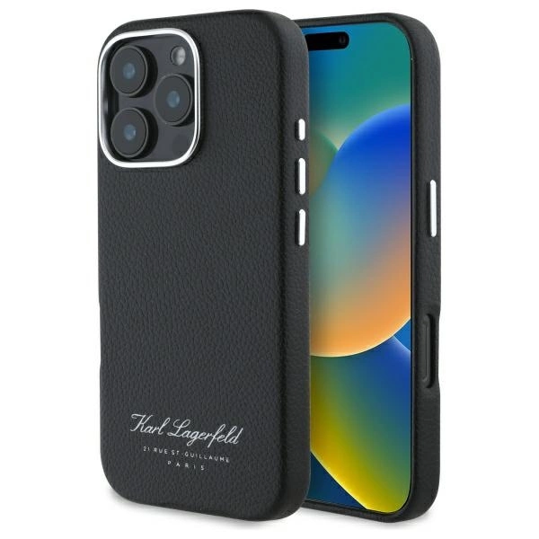 Capa Hardcase Karl Lagerfeld Para Iphone 16 Pro 6.3 Monogram Hotel Rsg