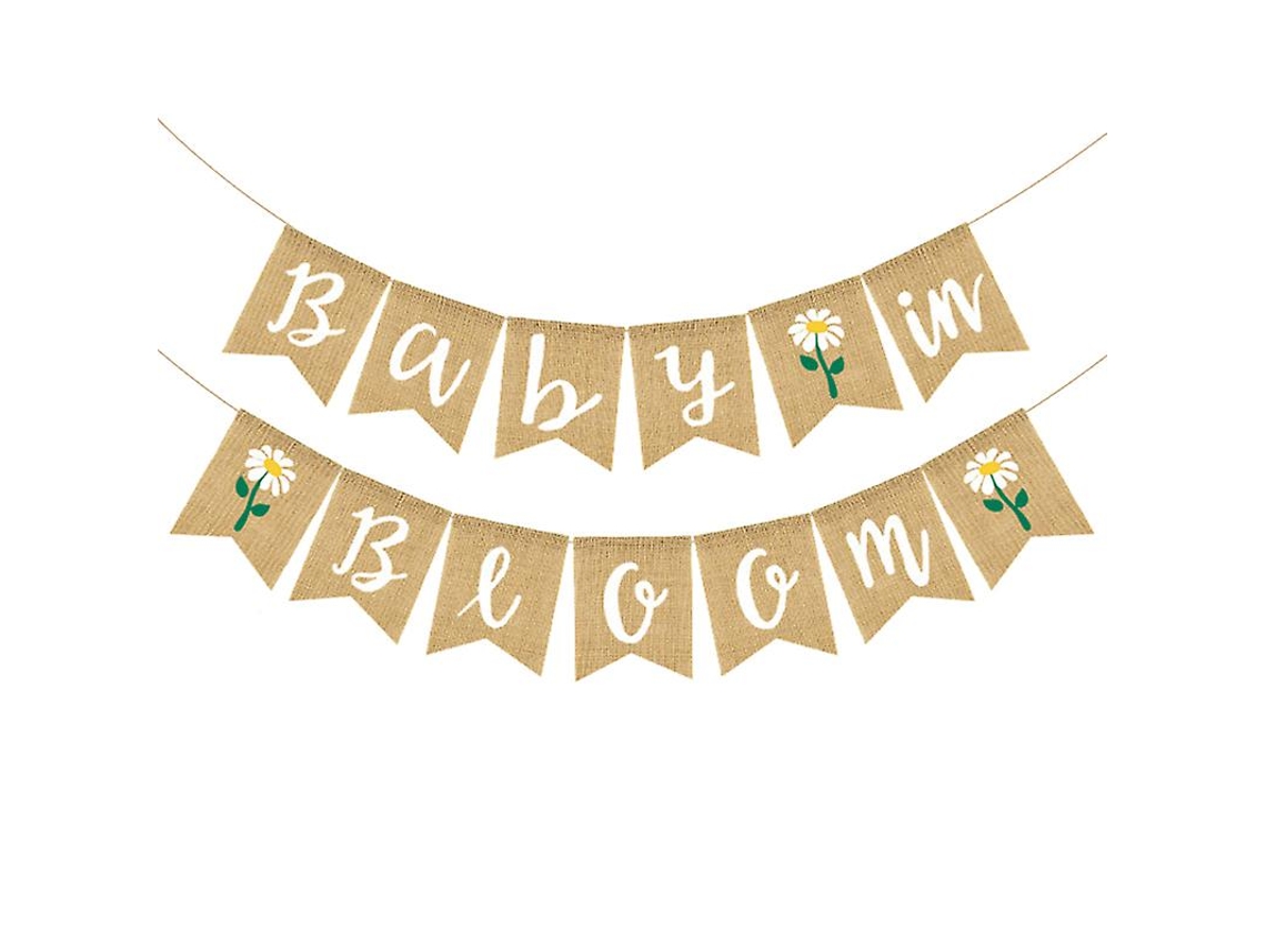 1pcs Banner De Linho Bebê Em Flor Allinless