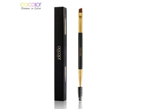 Pincel para Extensão de Cílios 2 em 1, Pincel Profissional para Maquiagem de Sobrancelhas Duplo Ângulo, Pincel para Maquiagem de Sobrancelhas… Docolor