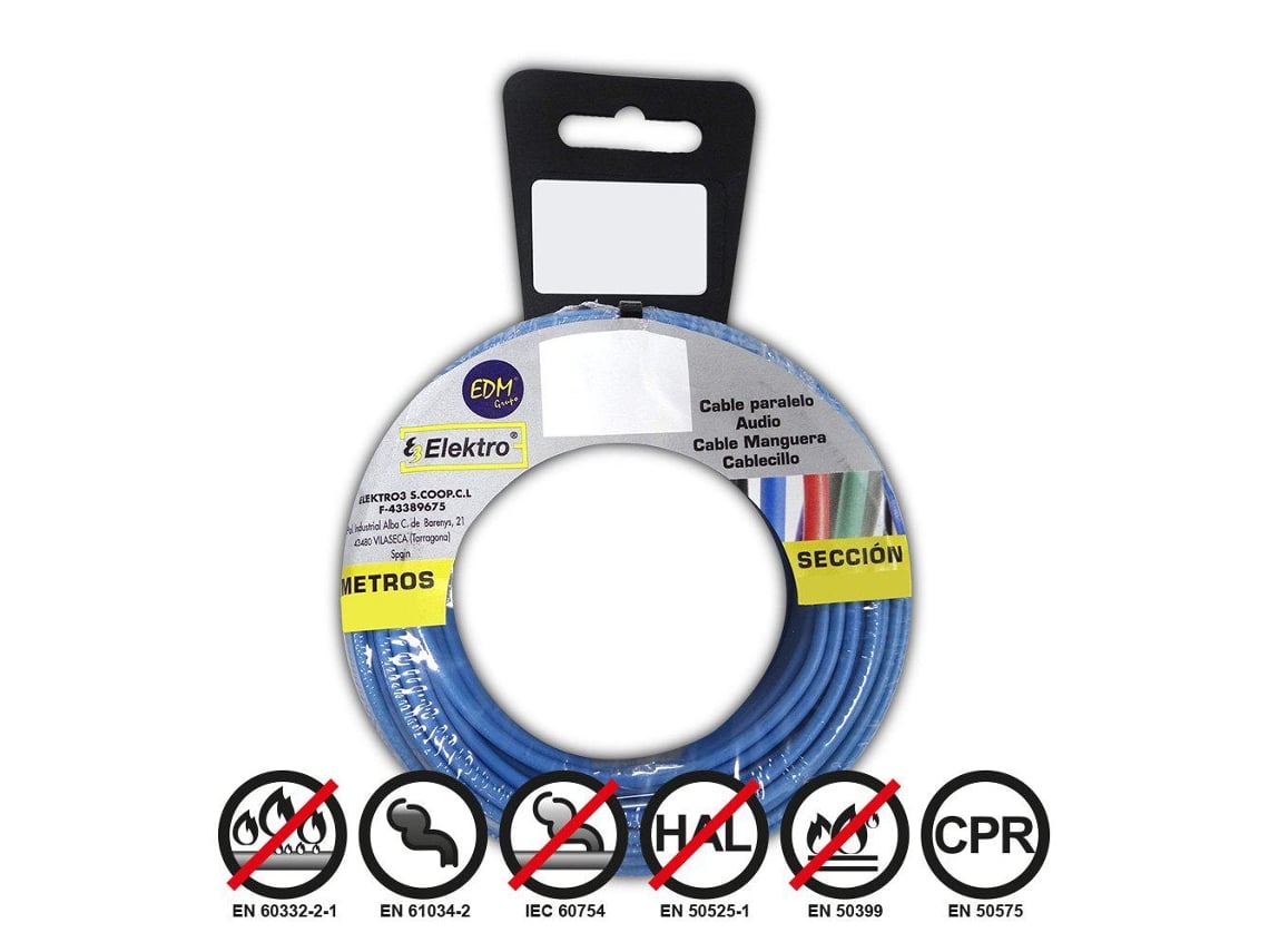 Edm Rolo de Cabo Flexível 2.5 Mm 50 M
