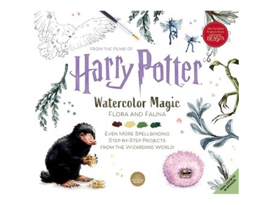 Livro Harry Potter Watercolor Magic Flora & Fauna de Tugce Audoire