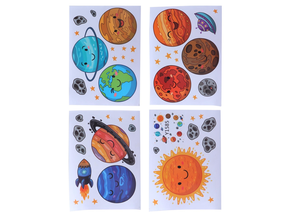 Papel de parede autoadesivo Baok DIY com estrelas cósmicas para decoração de parede de sala de estar.