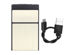 Estojo para Cigarros 20 Pacotes Recarregável Usb Ouro