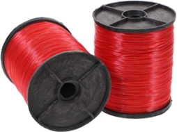 2 Rolos De Fio Suspensão Transparente Para Balões, Decoração De Pesca, Cordão Vermelho De Nylon Invisível