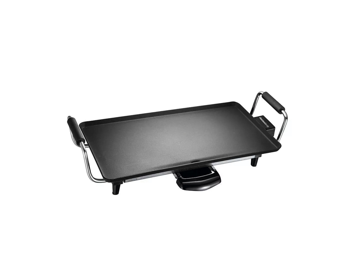 Placa De Cozinha Japonesa Portátil MELCHIONI Atena, 2000 W, Superfície Antiaderente 43 X 23 Cm, Termostato Regulável, Preta