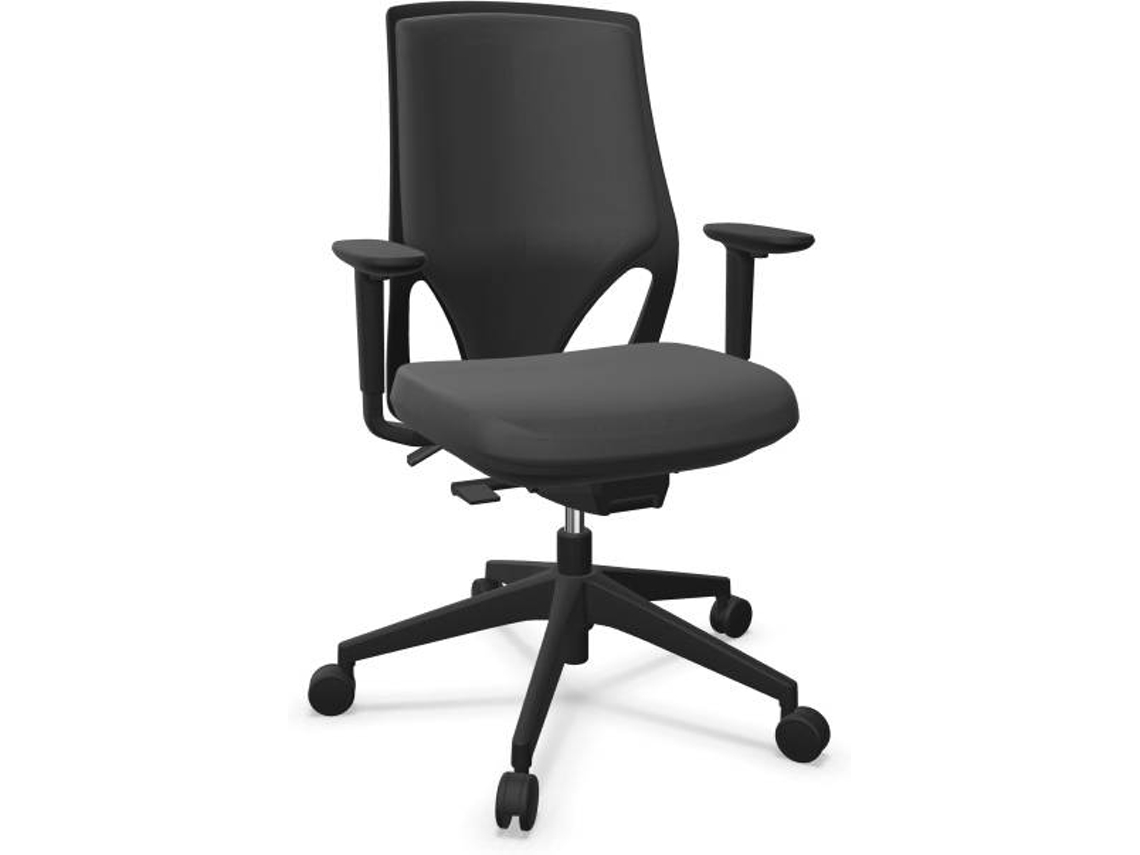 Cadeira de Escritório Operativa ACTIU Efit Serie 10 Preto (Braços reguláveis - Tecido)