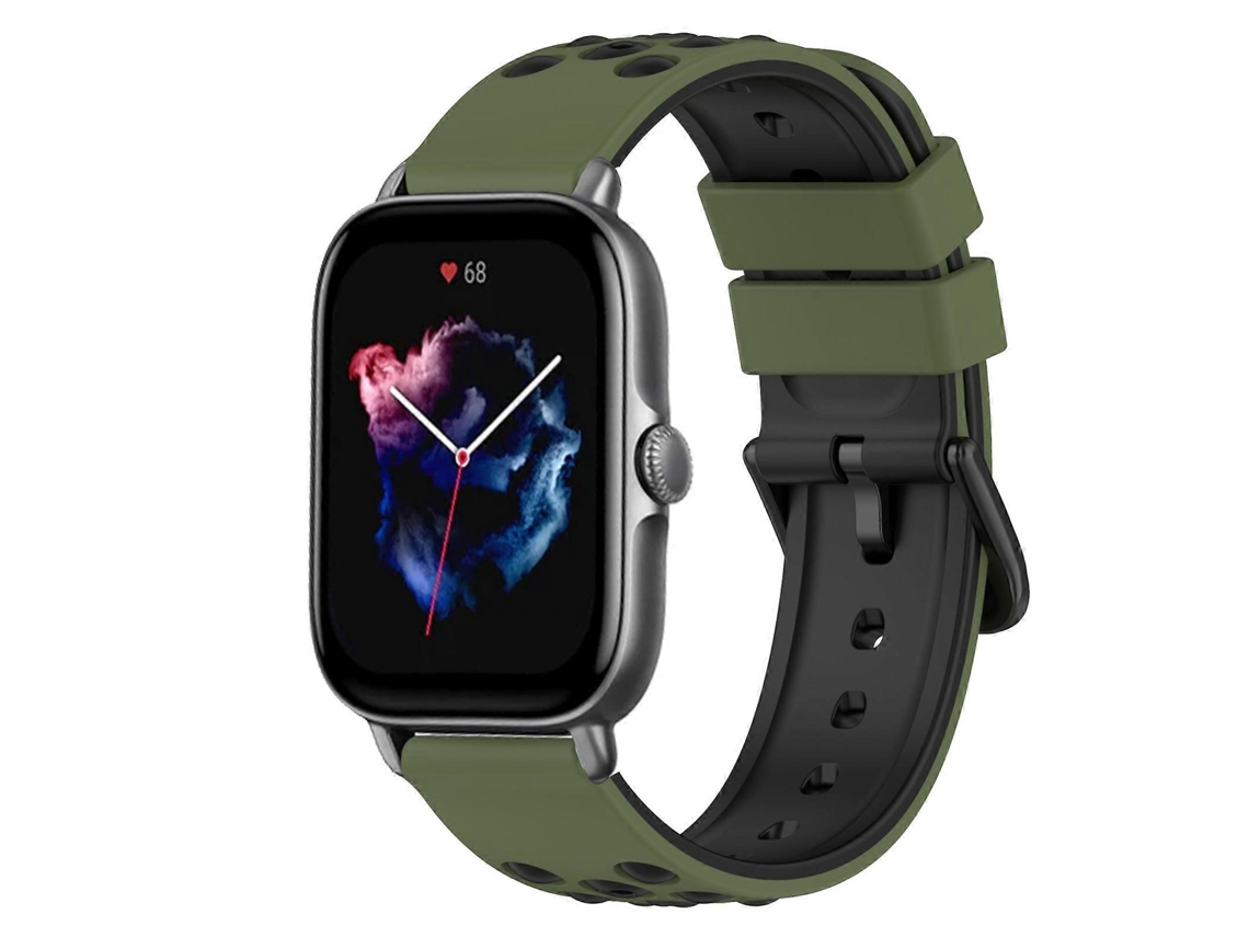 Pulseira De Silicone Bicolor De 20 Mm Para Amazfit Gts 3