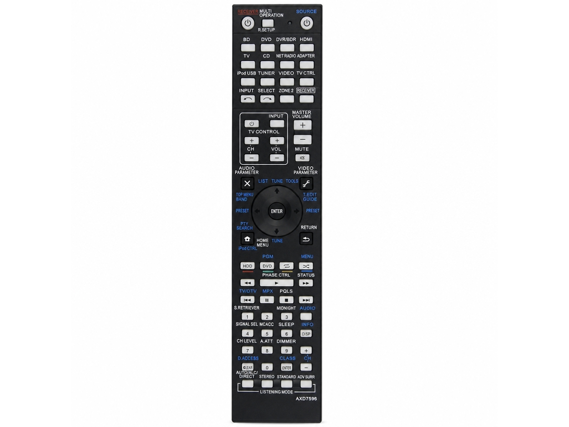 Comando À Distância Para Recetor Av Pioneer, Compatível Com Axd7596
