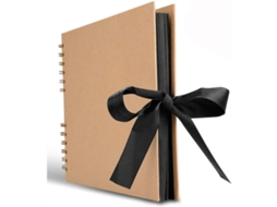 Álbum de Fotos com 40 Folhas , Papel Kraft, Ideal para Scrapbooking BRILVIBERA (80 Páginas)