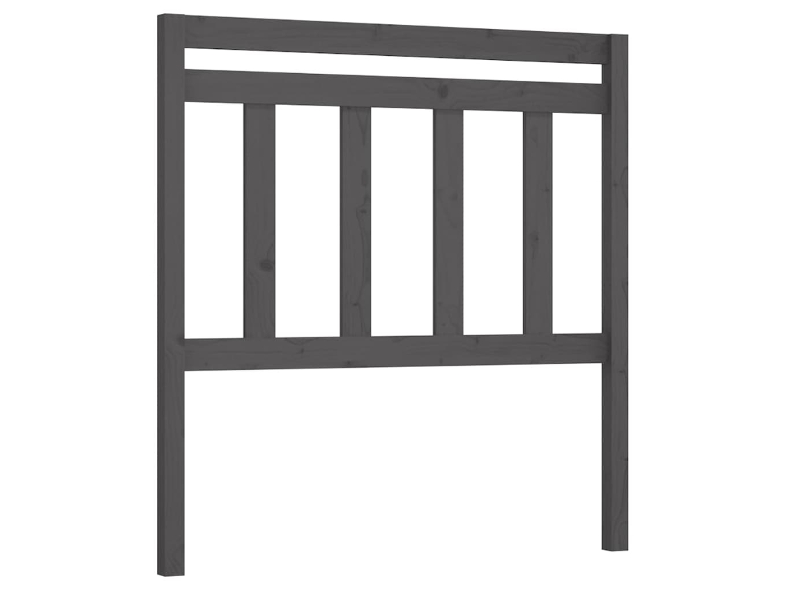 Cabeceira 106x4x100 Cm Pinho Maciço Cinzento MAISON EXCLUSIVE