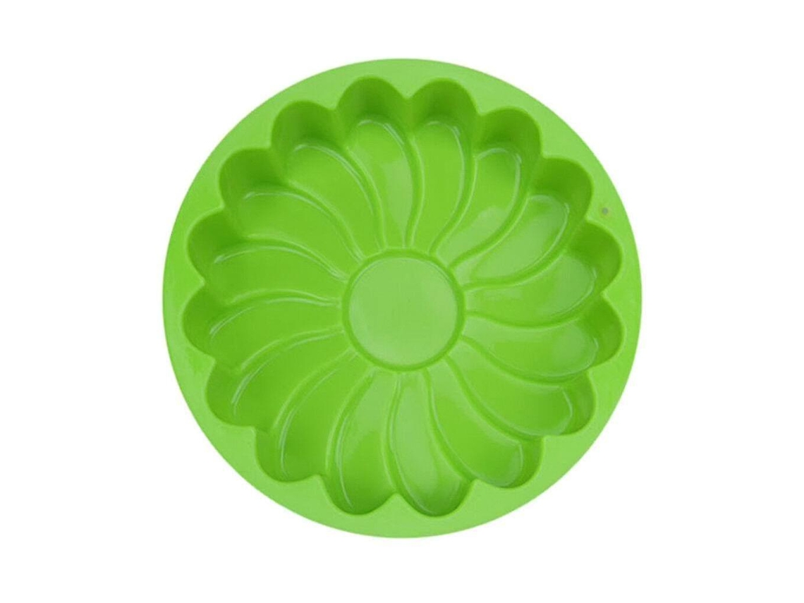 Utensílios De Cozinha Para Confeitaria, Forma Redonda De Silicone Para Bolos, Compatível Com Bolos, 1 Unidade, Verde Aquaforge