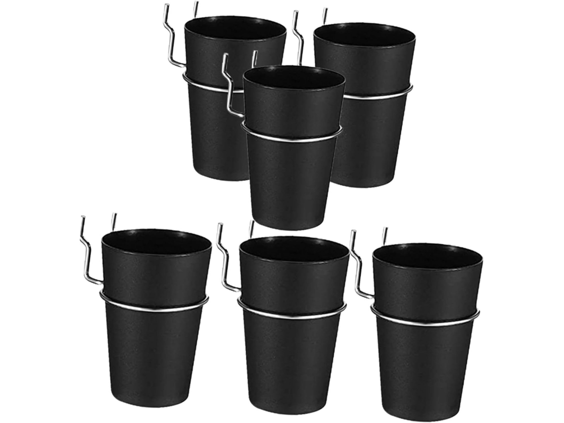 Kit De 6 Peças Para Suporte De Copos, Incluindo Ferramentas, Ganchos, Ferro De Passar E Abs.