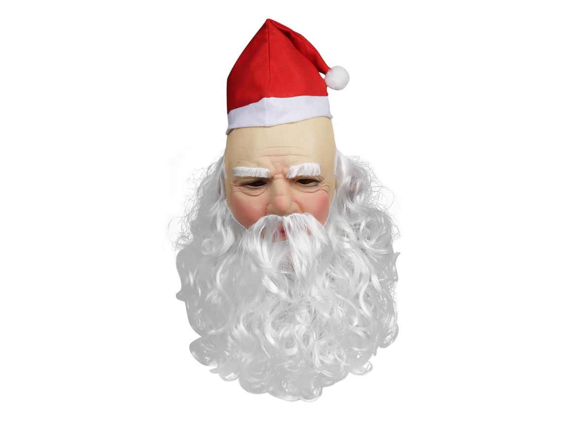 Cabeça de Papai Noel Látex Macio Decoração de Festa de Natal Presente Cosplay Adulto S/MARCA
