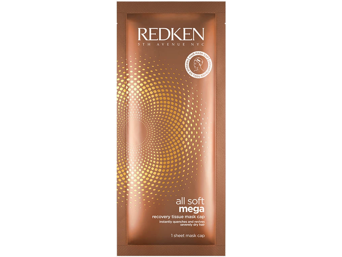Máscara para o Cabelo REDKEN All Soft Mega Recovery Tissue Mask Cap 10 Uds