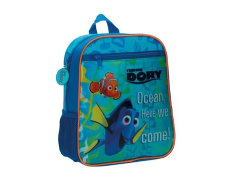 Mochila Pré-escolar À PROCURA DE DORY Oceans com Bolsa Frontal (28x23x10cm)
