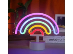 Base Neon Bestvite Com Suporte Usb Ou Led Alimentado Por Bateria Decoração De Mesa Decoração De Parede Do Quarto Branco