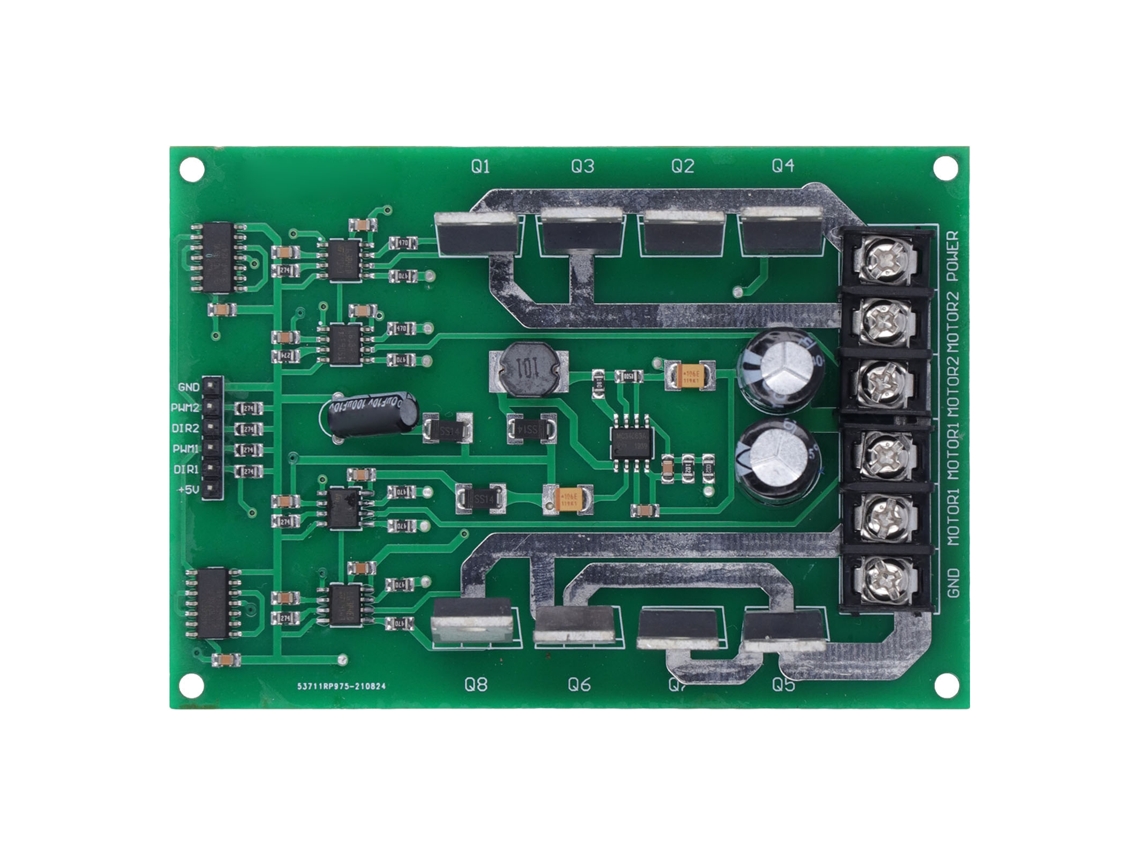 Módulo Driver Motor Dual com Ponte H Alto Poder com Função de Frenagem