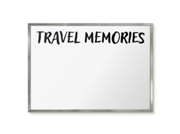 Magnetic Glass Board Travel Memories For The Hall Espelharte (70x50 Cm)