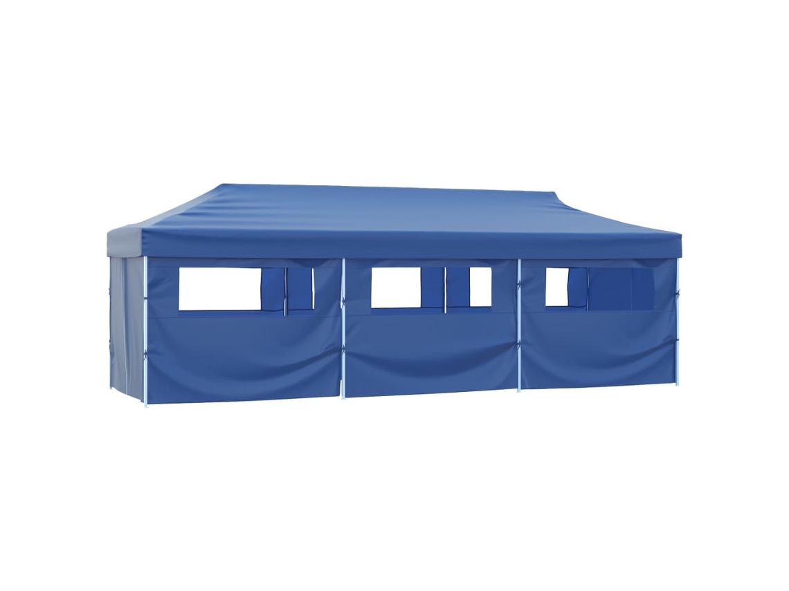 Vidaxl Tenda Para Festas Pop-up Dobrável C/ 8 Paredes 870x291x315 Cm Azul