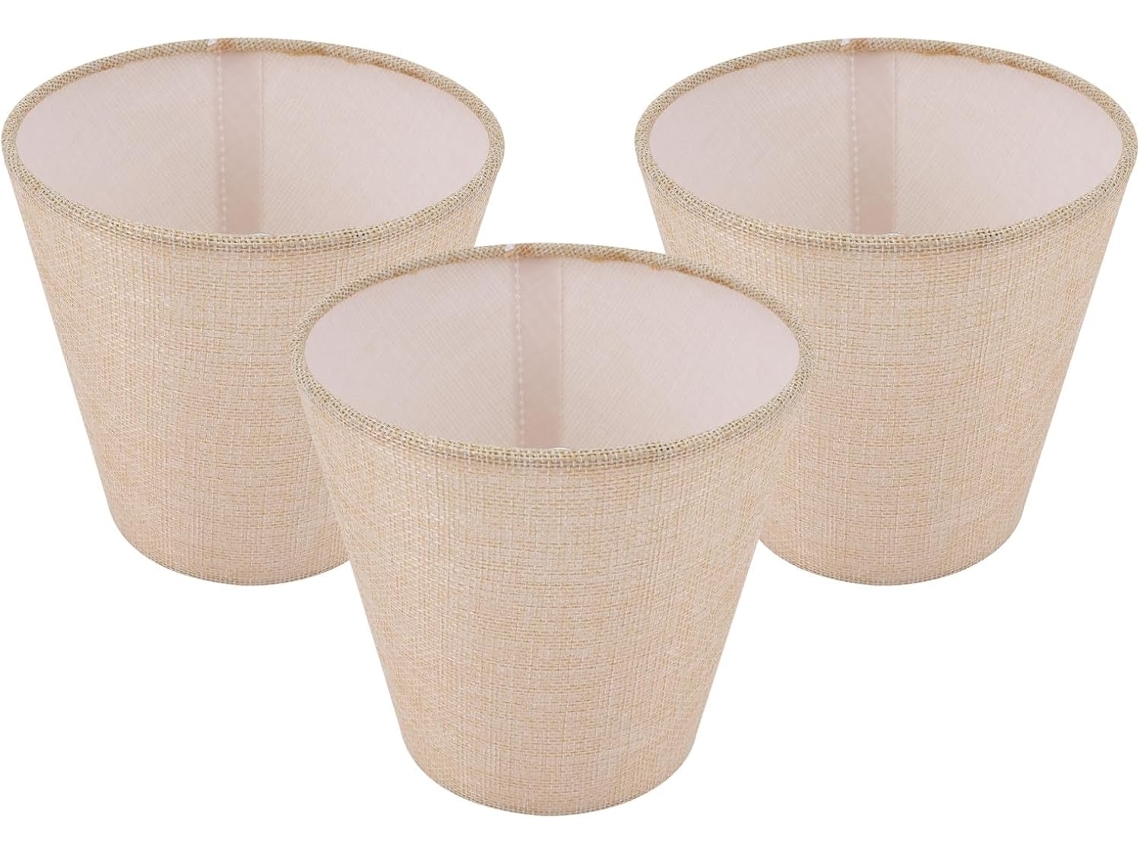 Conjunto de 3 Candeeiros de Mesa em Tecido para Sala de Estar SFUSHOS