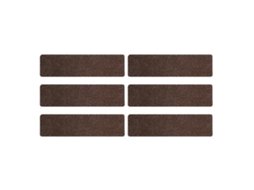 6pcs Tapete de Escada Autoadesivo Reutilizável Marrom a B C D e