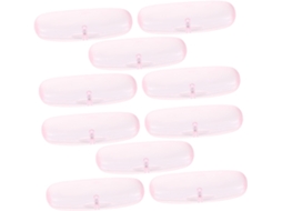 De 10 Estojos Portáteis Para Óculos De Sol, Em Pvc Resistente A Impactos, Rosa.