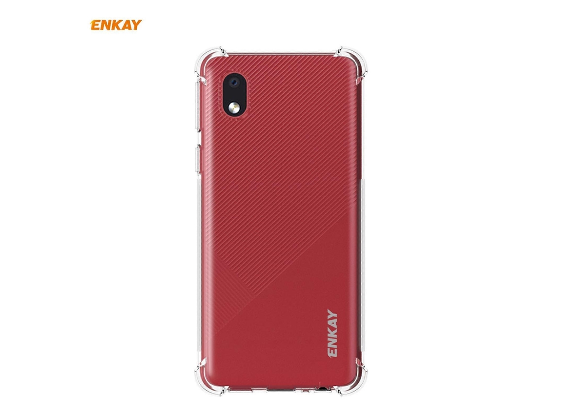 Capa Protetora Transparente De Tpu Resistente A Impactos E Antiderrapante Para Samsung Galaxy A01 Core / M01 Core Hat-prince Enkay.