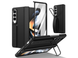 Capa Para Celular Com Suporte Para Lente Integrada E Alça De Pulso Para Samsung Galaxy Z Fold4