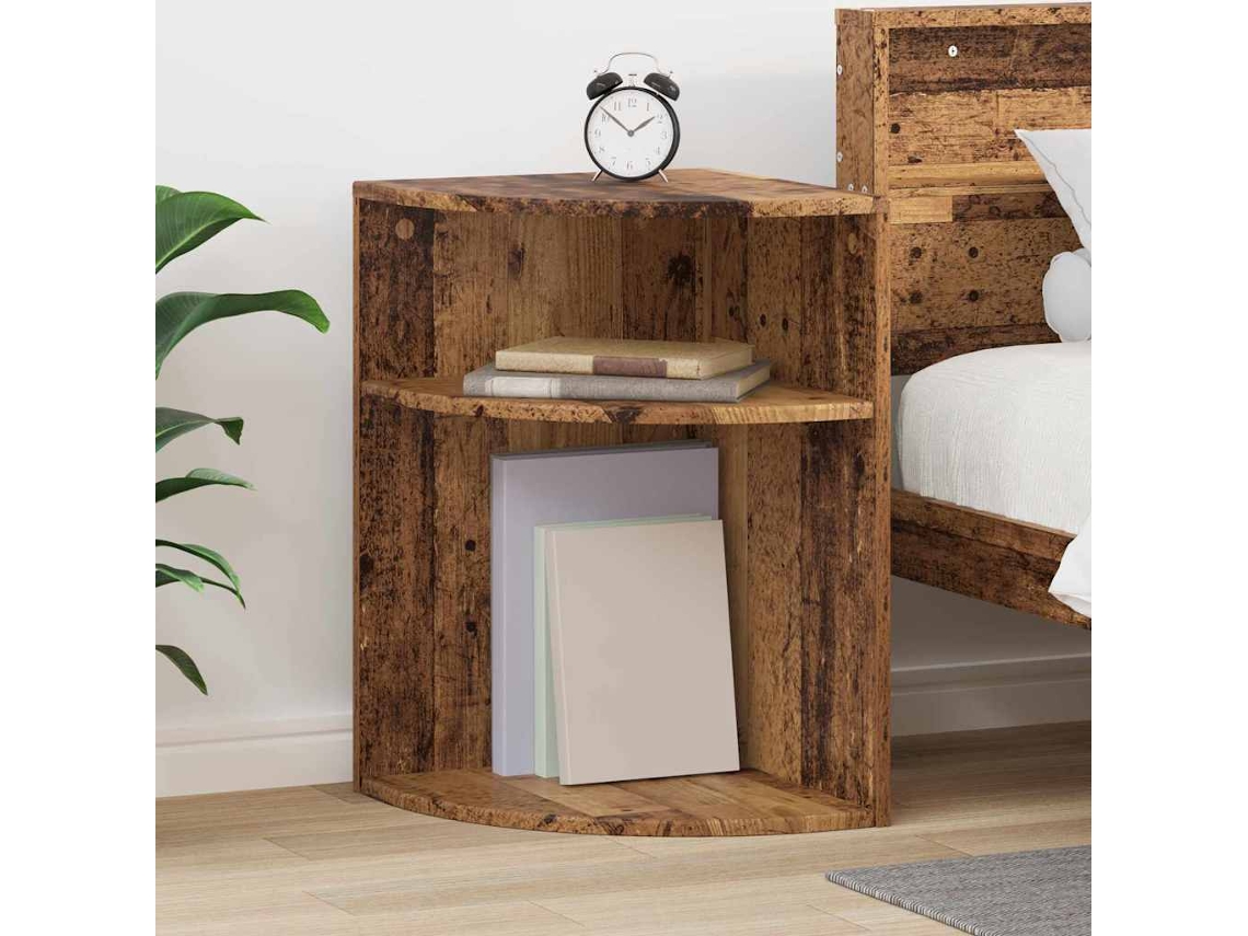 Vidaxl Mesa De Apoio Madeira Antiga 39,7 X 39,7 X 60 Cm