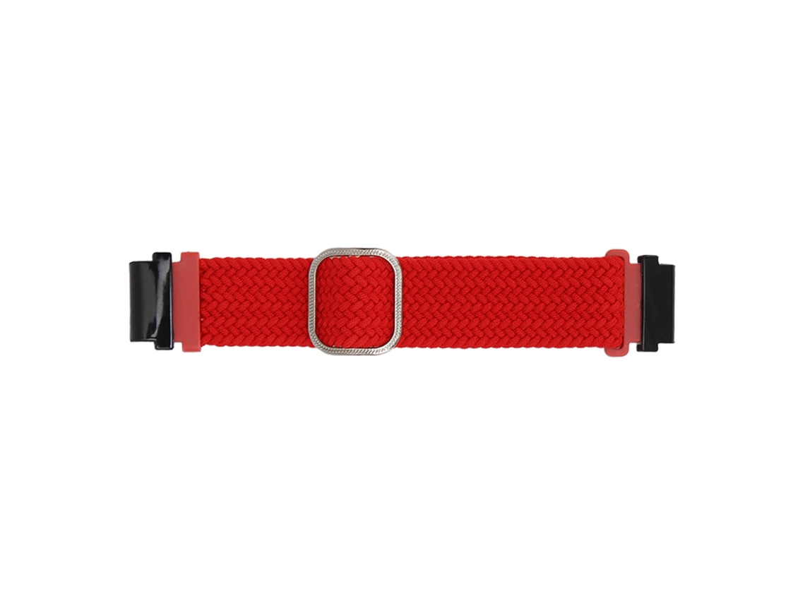 Cinto De Relógio Nylon Técido Ajustável Para Garmin Fenix 7s 6s 5s Vermelho