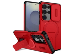 Capa Protetora Contra Quedas Com Suporte Invisível Da Samsungsuporte Magnético Para Janela Tengfei (vermelho), A26/a17