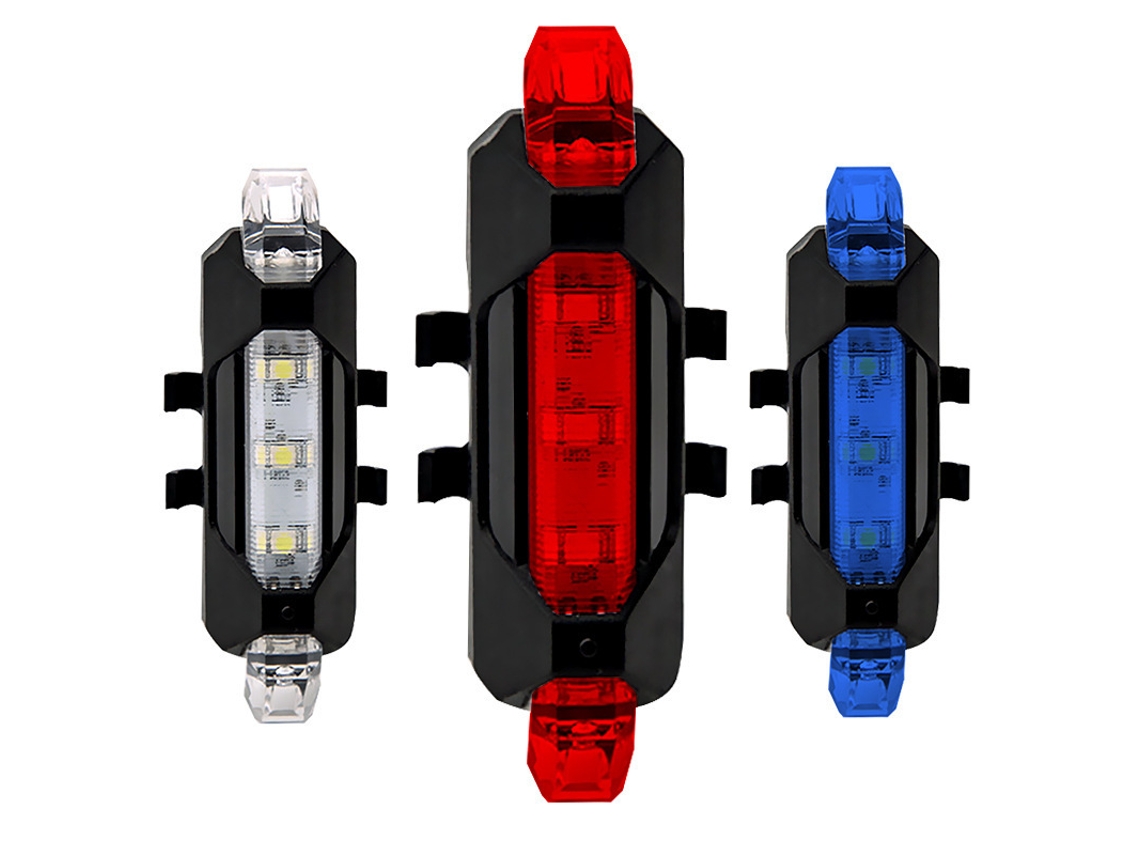 Luz Traseira Recarregável De 3 Peças Para Bicicleta, Luz De Advertência Para Ciclismo Noturno, Acessórios Para Ciclismo De Estrada SUNNY SPACES