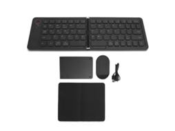 Aetheria teclado Bluetooth Plegável Portátil 67 Teclas Recarregável com Suporte para Android Win Tablet Laptop Preto