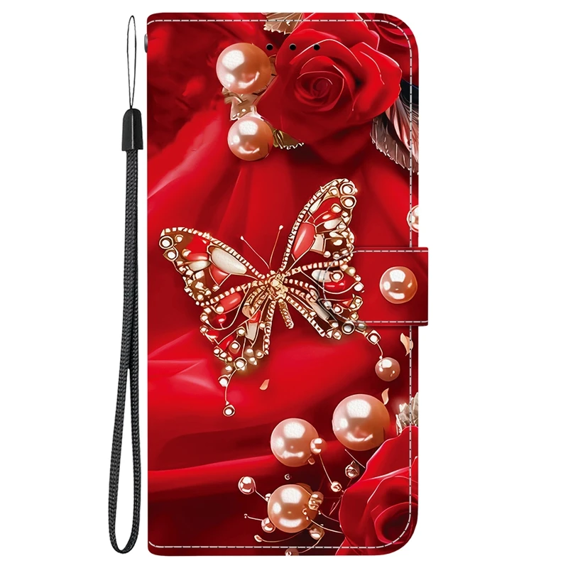 C9para Samsung A17 5gcapa de Couro Flip Fashion para Samsung Galaxy A17 a 17 5g Sm a176b MDUG