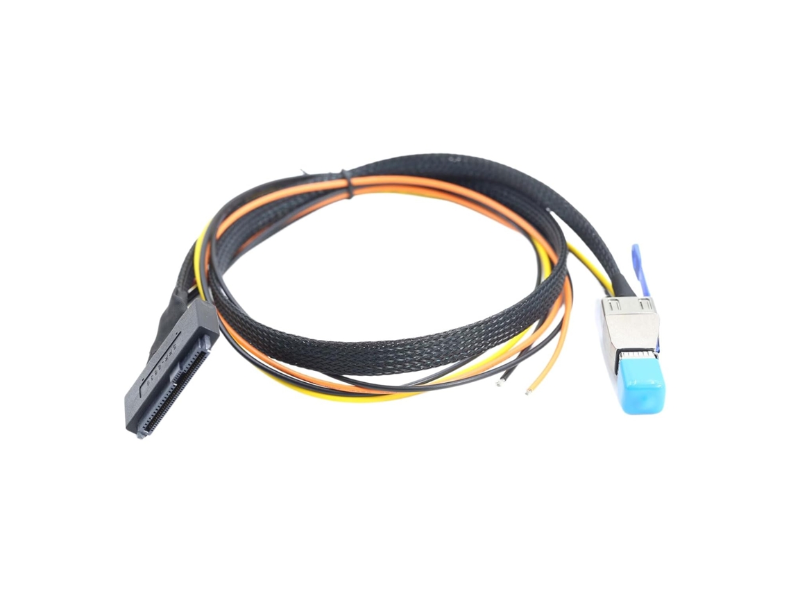 Conector Interno Sff 8644 para Sff 8639 com Cabo de Alimentação Exposto para SFUSHOS