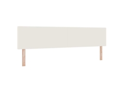 Cabeceira | Painel De Cama Creme 200 Cm Tecido De Veludo Cotele