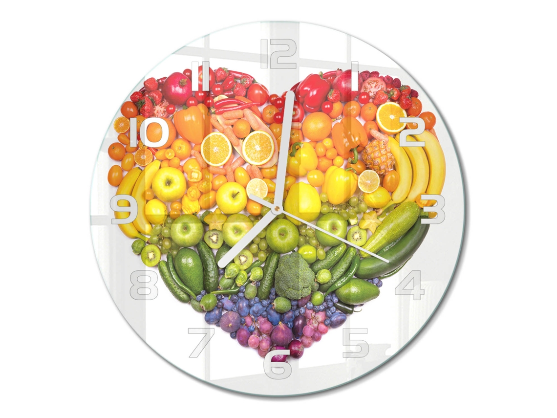 Relógio De Parede Multicor Decorativo Quadrado Espelharte (30 Cm)