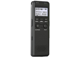 Lurelia Gravador De Voz Digital 32gb Com Ativação Por Voz, Redução De Ruído, Microfone Duplo Para Reuniões, Aulas, Entrevistas - Preto