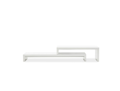 Móvel de TV TEMAHOME (Painés de Particulas - Branco - 235 x 40 x 38 cm)