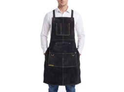 Schort De Resistência Ao Fogo - Resistente Às Chamas - Rígido - Revestível - Vários Bolsos - Proteção Total 24 Polegadas De Largura, 36/42 Polegadas D