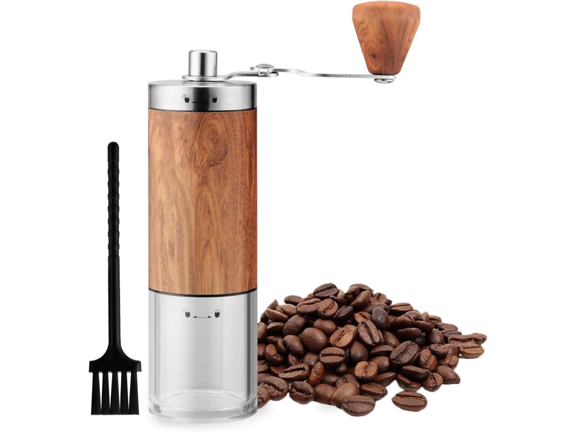 Moedor De Café Manual Aço Inoxidável, Ajuste De Moagem, Para Espresso, Prensa Francesa E Café Coado, Uso Em Casa E Viagens