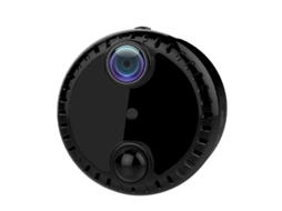 Minicâmera espiã oculta, câmera portátil com visão noturna 1080p para casa, escritório e ambientes externos, preta. Bestvite