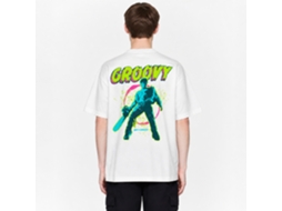 Rockinstone Army Of Darkness Movie Groovy White Adult T-shirt Size:xl