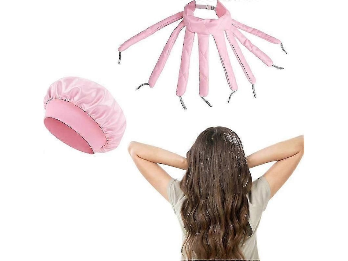 Modelador De Cachos Sem Calor Octopus Para Cabelos Longos Com Touca Dormir