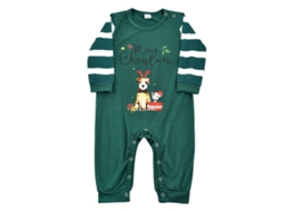 Laxiscreed Pijama De Natal Com Floco De Neve E Bolsos Para Bebé De 6 A 9 Meses