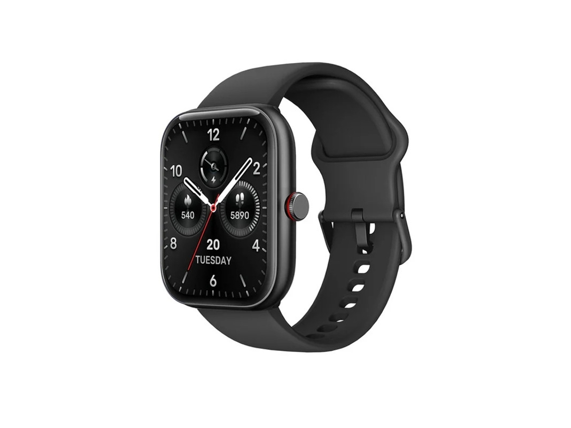 Smartwatch Yizhood Idw20 Com Assistente De Voz Fitness Watch 1.91 Para Ios Android Preto