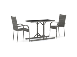 Dining Set, Dining Sets Vidaxl Cinzeto Rattan / Vime (n/a)
