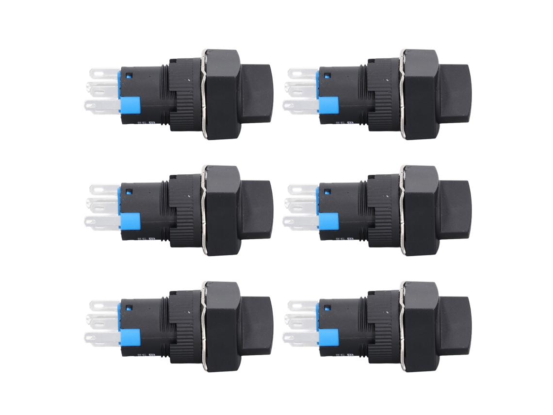 Laxiscreed Botões Para Interruptores Rotativos, 25 Peças, Estilo Quadrado, 2 Posições Auto-travantes