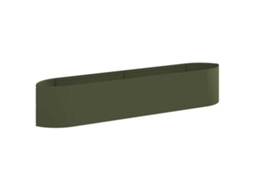Vidaxl Cama De Jardim Elevada Verde-azeitona 220 X 40 X 40 Cm Aço