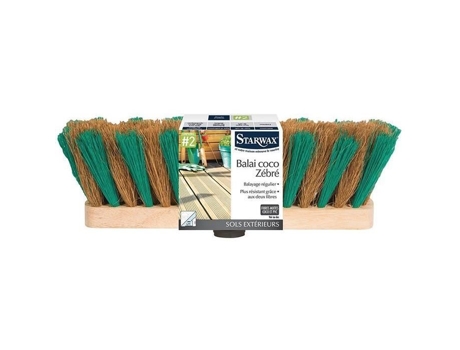Pisos Exteriores Tomada De Vassoura De Coco Zebra Starwax Para Jardins E Superfícies Interiores